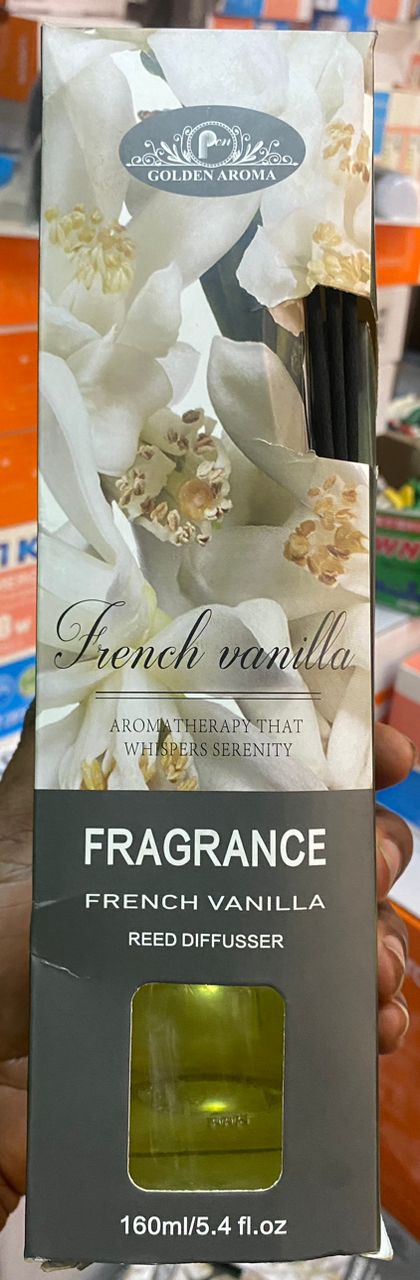 GOLDEN AROMA FRENCH VANILLA REED DIFFUSER-De-Discount Empire