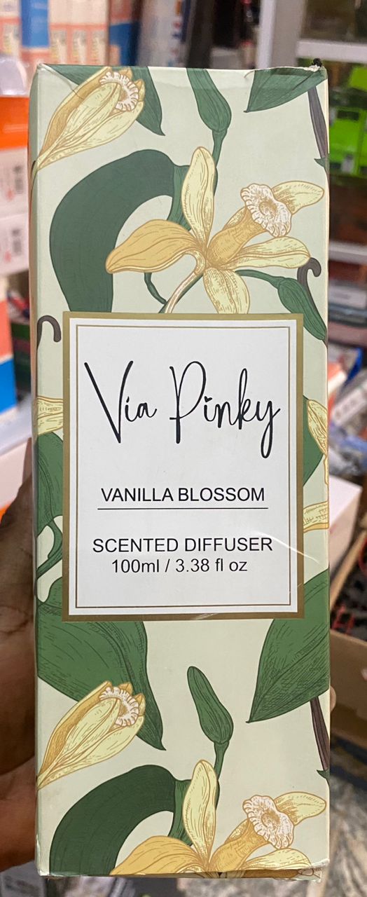 Via Pinky Vanilla Blossom Scented Diffuser 100ml-De-Discount Empire